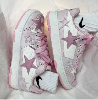 Star Patch Sneaker Pink
